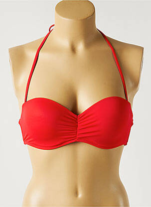 Haut de maillot de bain stretch rouge MON PETIT BIKINI femme