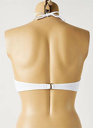 Haut de maillot de bain stretch haut soutien-gorge balconnet blanc MON PETIT BIKINI femme