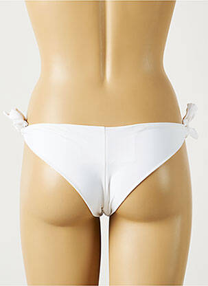 Bas de maillot de bain fermeture liens à nouer bikini blanc MON PETIT BIKINI femme