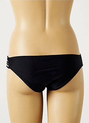 Bas de maillot de bain effet matière satinée culotte noir MON PETIT BIKINI femme