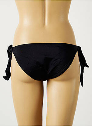Bas de maillot de bain effet matière satinée culotte noir MON PETIT BIKINI femme
