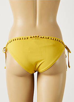 Bas de maillot de bain tissage satiné bikini jaune BILLABONG X SINCERELY JULES femme