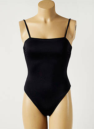 Maillot de bain 1 pièce effet matière satinée noir NOHOLITA MON PETIT BIKINI femme
