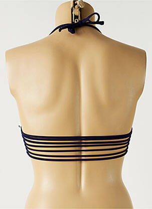 Haut de maillot de bain stretch haut soutien-gorge push-up bleu MON PETIT BIKINI femme