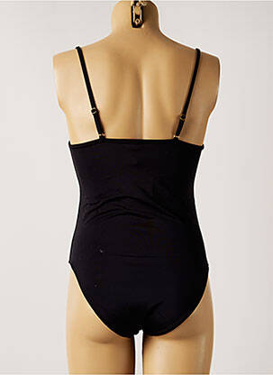 Maillot de bain 1 pièce effet matière satinée noir NOHOLITA MON PETIT BIKINI femme