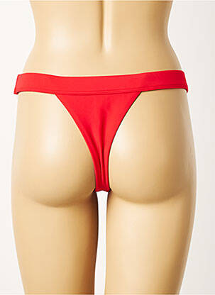 Bas de maillot de bain stretch string rouge KHASSANI femme