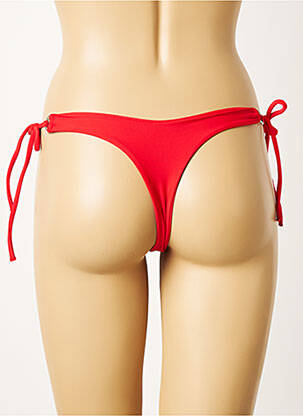 Bas de maillot de bain stretch bikini rouge KHASSANI femme