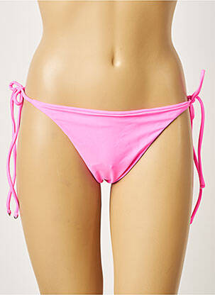 Bas de maillot de bain stretch bikini rose KHASSANI femme