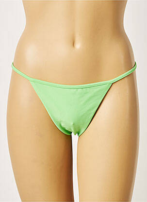 Bas de maillot de bain stretch string vert KHASSANI femme