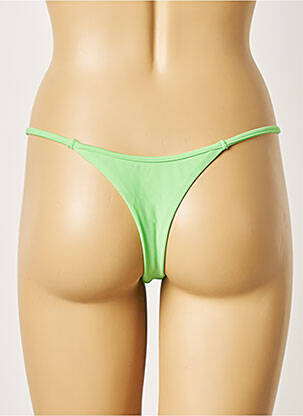 Bas de maillot de bain stretch string vert KHASSANI femme
