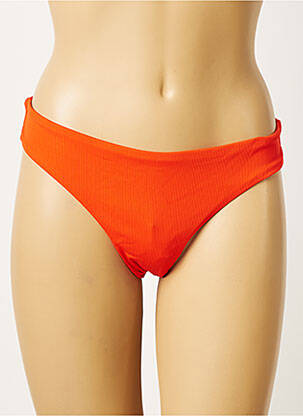 Bas de maillot de bain stretch culotte orange KHASSANI femme