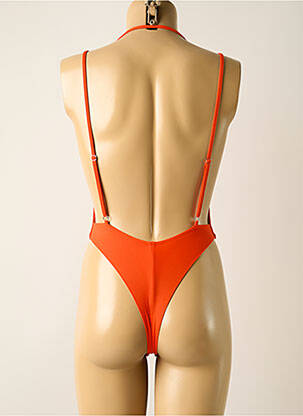 Maillot de bain 1 pièce brassieres brassieres orange KHASSANI femme