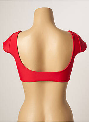 Haut de maillot de bain stretch brassieres rouge KHASSANI femme