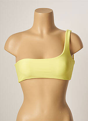 Haut de maillot de bain stretch brassieres jaune KHASSANI femme