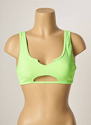 Haut de maillot de bain stretch brassieres vert KHASSANI femme