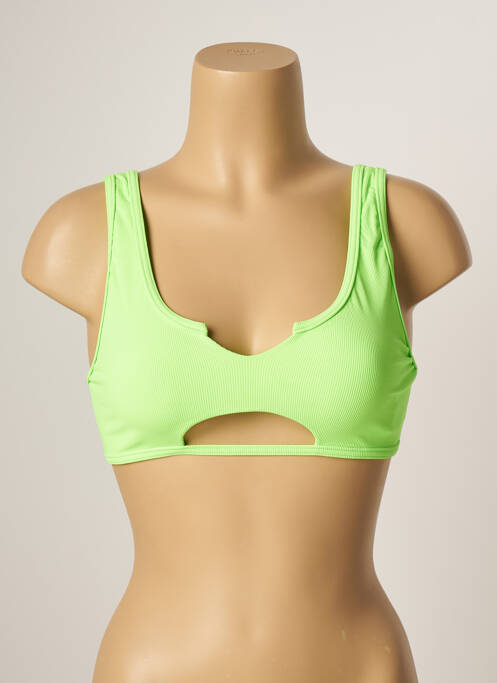Haut de maillot de bain stretch brassieres vert KHASSANI femme