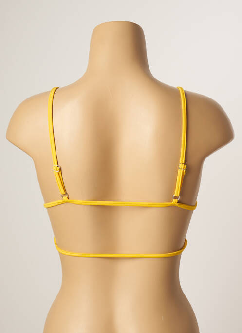 Haut de maillot de bain jaune KHASSANI pour femme