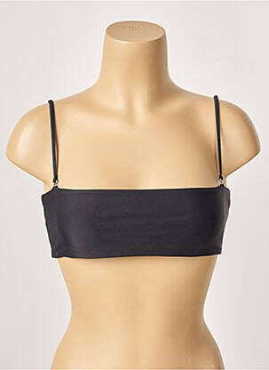 Haut de maillot de bain stretch haut bandeau noir KHASSANI femme