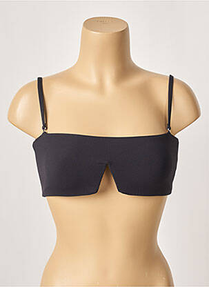 Haut de maillot de bain stretch haut bandeau noir KHASSANI femme
