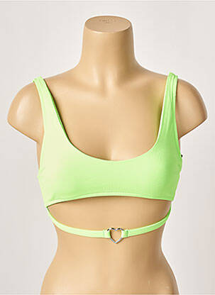 Haut de maillot de bain stretch brassieres vert KHASSANI femme