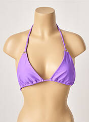 Haut de maillot de bain violet KHASSANI pour femme seconde vue
