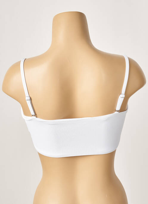 Haut de maillot de bain blanc KHASSANI pour femme