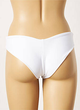 Bas de maillot de bain stretch culotte blanc KHASSANI femme