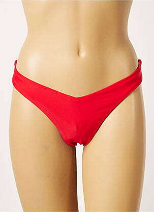 Bas de maillot de bain stretch string rouge KHASSANI femme