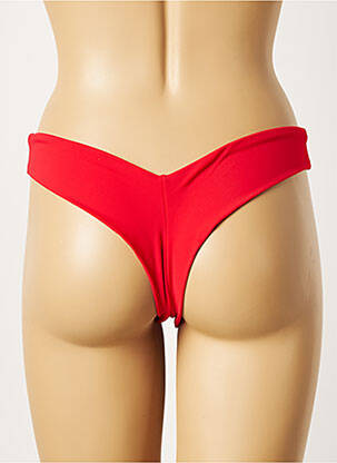 Bas de maillot de bain stretch string rouge KHASSANI femme