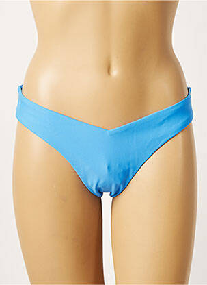 Bas de maillot de bain stretch string bleu KHASSANI femme