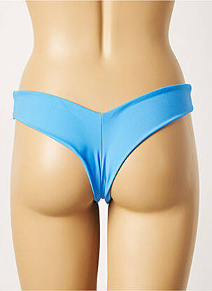 Bas de maillot de bain stretch string bleu KHASSANI femme