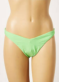 Bas de maillot de bain stretch string vert KHASSANI femme