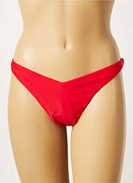Bas de maillot de bain stretch string rouge KHASSANI femme