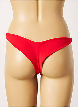 Bas de maillot de bain stretch string rouge KHASSANI femme