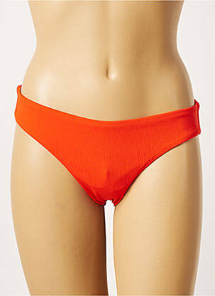 Bas de maillot de bain stretch culotte orange KHASSANI femme