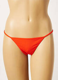 Bas de maillot de bain stretch string orange KHASSANI femme
