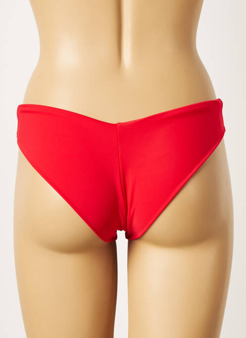 Bas de maillot de bain stretch culotte rouge KHASSANI femme