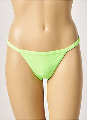 Bas de maillot de bain stretch string vert KHASSANI femme