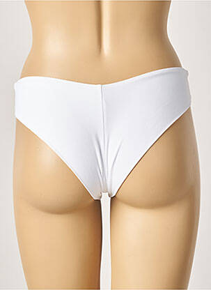 Bas de maillot de bain stretch culotte blanc KHASSANI femme
