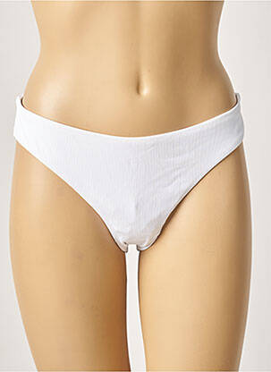 Bas de maillot de bain stretch culotte blanc KHASSANI femme