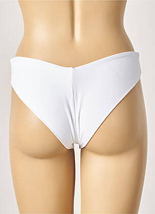 Bas de maillot de bain stretch culotte blanc KHASSANI femme