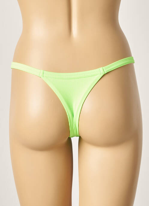Bas de maillot de bain stretch string vert KHASSANI femme