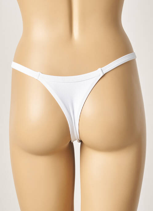 Bas de maillot de bain blanc KHASSANI pour femme