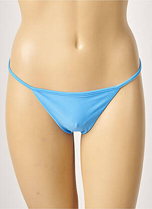 Bas de maillot de bain stretch string bleu KHASSANI femme