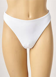 Bas de maillot de bain stretch string blanc KHASSANI femme