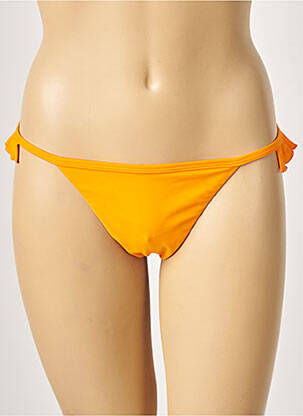 Bas de maillot de bain stretch string orange KHASSANI femme