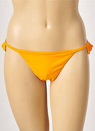 Bas de maillot de bain stretch string orange KHASSANI femme