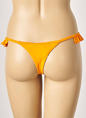 Bas de maillot de bain stretch string orange KHASSANI femme