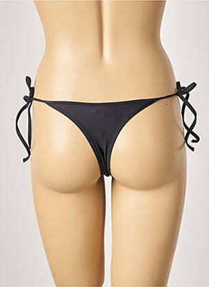 Bas de maillot de bain fermeture liens à nouer string noir KHASSANI femme