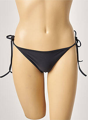 Bas de maillot de bain stretch bikini noir KHASSANI femme